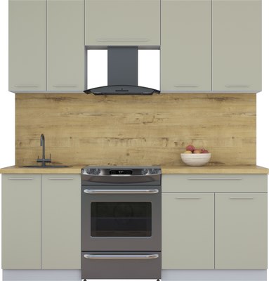 Кухонный гарнитур Интерлиния Мила Пластик 2.0 А - фото