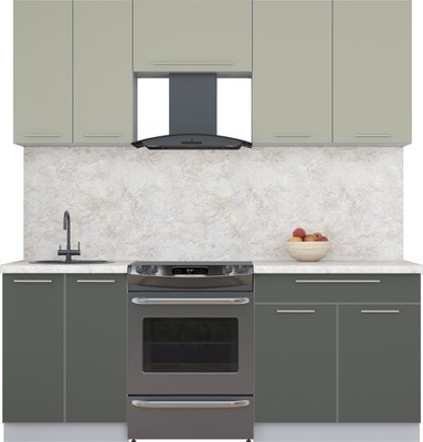 Кухонный гарнитур Интерлиния Мила Пластик 2.0 А - фото