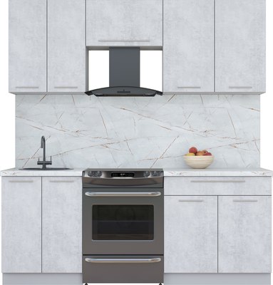 Кухонный гарнитур Интерлиния Мила Пластик 2.0 А - фото