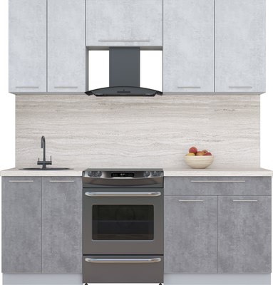 Кухонный гарнитур Интерлиния Мила Пластик 2.0 А - фото