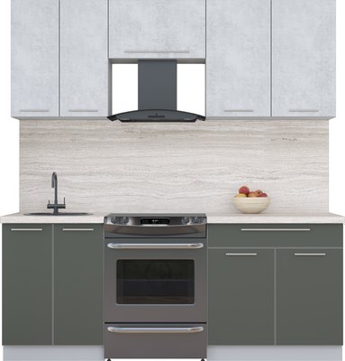 Кухонный гарнитур Интерлиния Мила Пластик 2.0 А - фото