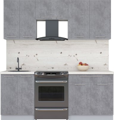 Кухонный гарнитур Интерлиния Мила Пластик 2.0 А - фото