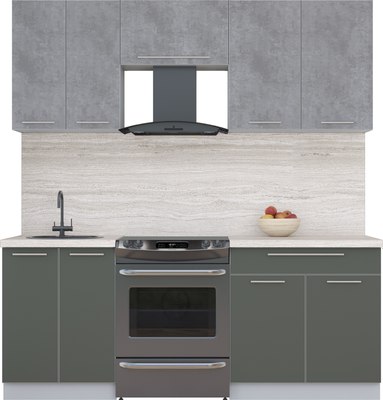 Кухонный гарнитур Интерлиния Мила Пластик 2.0 А - фото