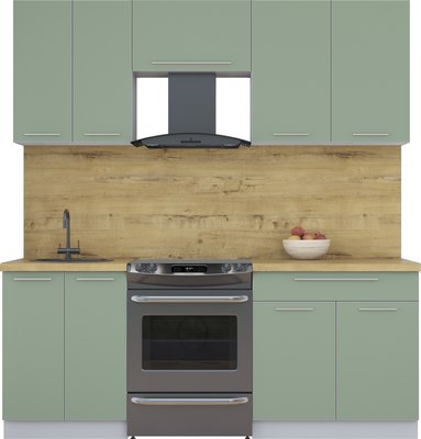 Кухонный гарнитур Интерлиния Мила Пластик 2.0 А - фото