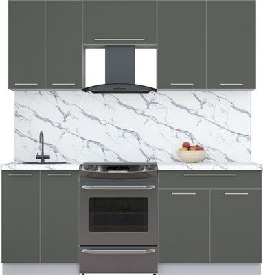 Кухонный гарнитур Интерлиния Мила Пластик 2.0 А - фото