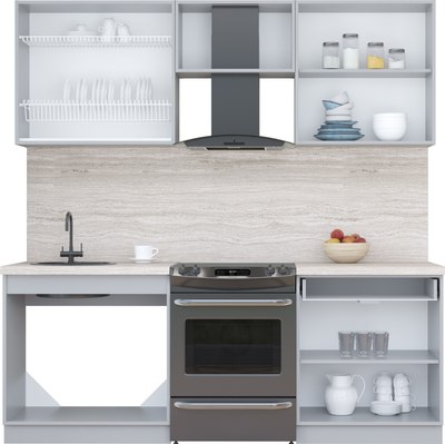 Кухонный гарнитур Интерлиния Мила Пластик 2.1 А