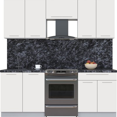 Кухонный гарнитур Интерлиния Мила Пластик 2.1 А - фото