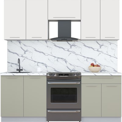 Кухонный гарнитур Интерлиния Мила Пластик 2.1 А - фото