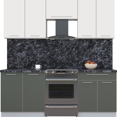 Кухонный гарнитур Интерлиния Мила Пластик 2.1 А - фото