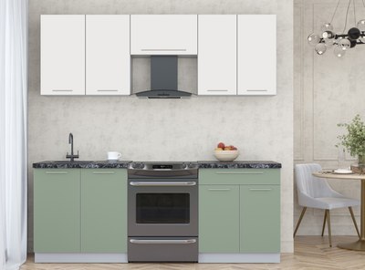 Кухонный гарнитур Интерлиния Мила Пластик 2.1 А