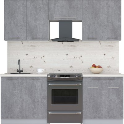 Кухонный гарнитур Интерлиния Мила Пластик 2.1 А - фото