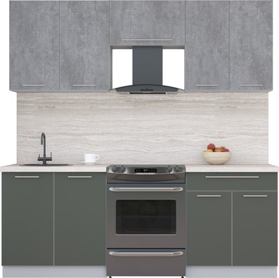 Кухонный гарнитур Интерлиния Мила Пластик 2.1 А