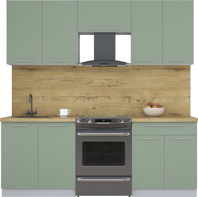 Кухонный гарнитур Интерлиния Мила Пластик 2.1 А - фото