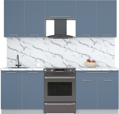 Кухонный гарнитур Интерлиния Мила Пластик 2.2 А - фото