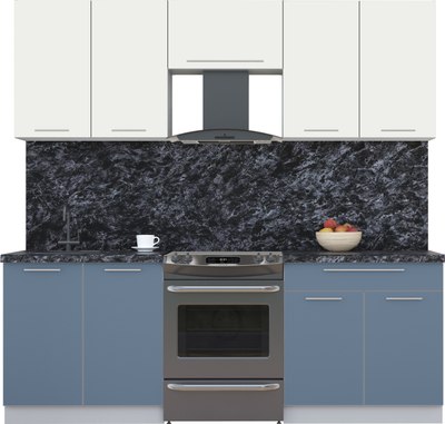 Кухонный гарнитур Интерлиния Мила Пластик 2.2 А - фото