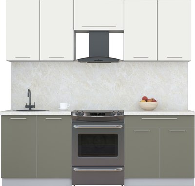 Кухонный гарнитур Интерлиния Мила Пластик 2.2 А - фото