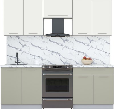 Кухонный гарнитур Интерлиния Мила Пластик 2.2 А - фото