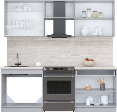 Кухонный гарнитур Интерлиния Мила Пластик 2.2 А