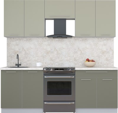 Кухонный гарнитур Интерлиния Мила Пластик 2.2 А - фото