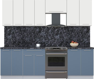 Кухонный гарнитур Интерлиния Мила Пластик 2.5 А - фото