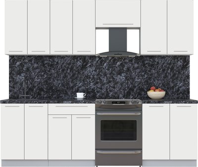 Кухонный гарнитур Интерлиния Мила Пластик 2.5 А - фото