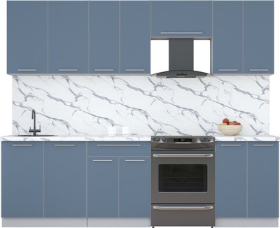 Кухонный гарнитур Интерлиния Мила Пластик 2.6 А - фото