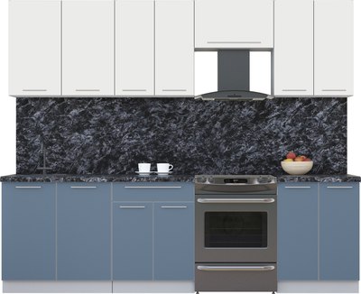 Кухонный гарнитур Интерлиния Мила Пластик 2.6 А - фото