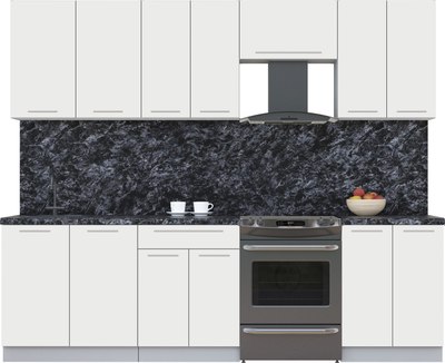 Кухонный гарнитур Интерлиния Мила Пластик 2.6 А - фото