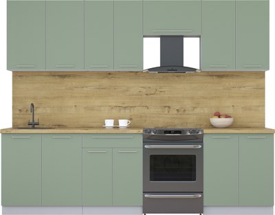 Кухонный гарнитур Интерлиния Мила Пластик 2.7 А