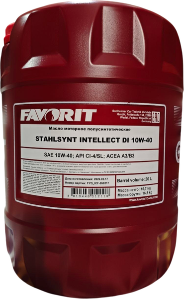 Моторное масло Favorit StahlSynt Intellect DI 10W-40 CI-4/SL / 58176 - фото