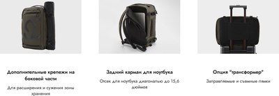 Рюкзак 90 Ninetygo Outdoor Multifunctional Backpack / 90BBPNT23E3U-BK00