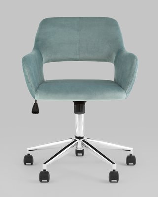 Кресло офисное Stool Group Ross / ROSS CHROME VELVET Olive 61