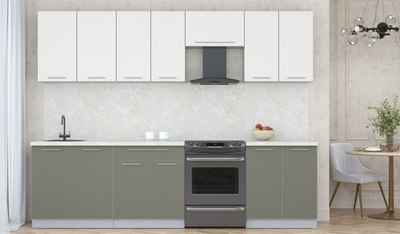 Кухонный гарнитур Интерлиния Мила Пластик 2.8 А