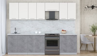 Кухонный гарнитур Интерлиния Мила Пластик 2.8 А