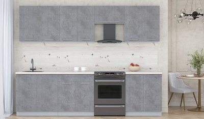 Кухонный гарнитур Интерлиния Мила Пластик 2.8 А