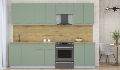 Кухонный гарнитур Интерлиния Мила Пластик 2.8 А