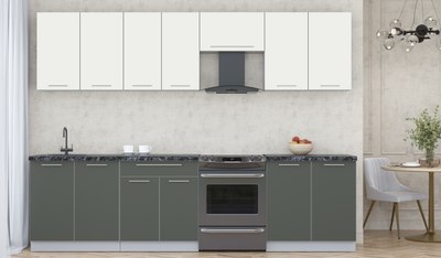 Кухонный гарнитур Интерлиния Мила Пластик 2.9 А