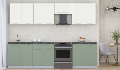 Кухонный гарнитур Интерлиния Мила Пластик 2.9 А