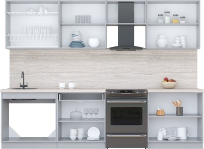 Кухонный гарнитур Интерлиния Мила Пластик 2.9 А