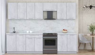 Кухонный гарнитур Интерлиния Мила Пластик 2.9 А