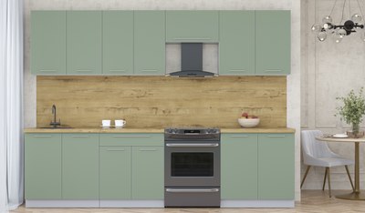 Кухонный гарнитур Интерлиния Мила Пластик 2.9 А