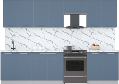 Кухонный гарнитур Интерлиния Мила Пластик 3.0 А - фото