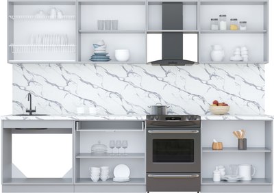 Кухонный гарнитур Интерлиния Мила Пластик 3.0 А