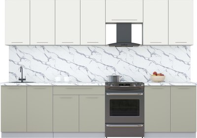 Кухонный гарнитур Интерлиния Мила Пластик 3.0 А - фото