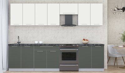 Кухонный гарнитур Интерлиния Мила Пластик 3.0 А