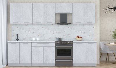 Кухонный гарнитур Интерлиния Мила Пластик 3.0 А