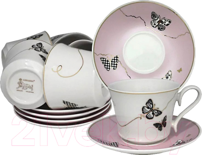 Набор для чая/кофе Lenardi Butterfly 133-099 - фото