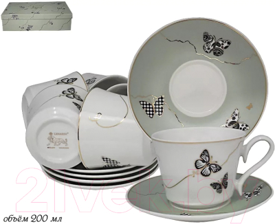 Набор для чая/кофе Lenardi Butterfly 133-100