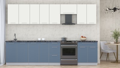 Кухонный гарнитур Интерлиния Мила Пластик 3.2 А