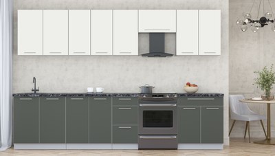 Кухонный гарнитур Интерлиния Мила Пластик 3.2 А